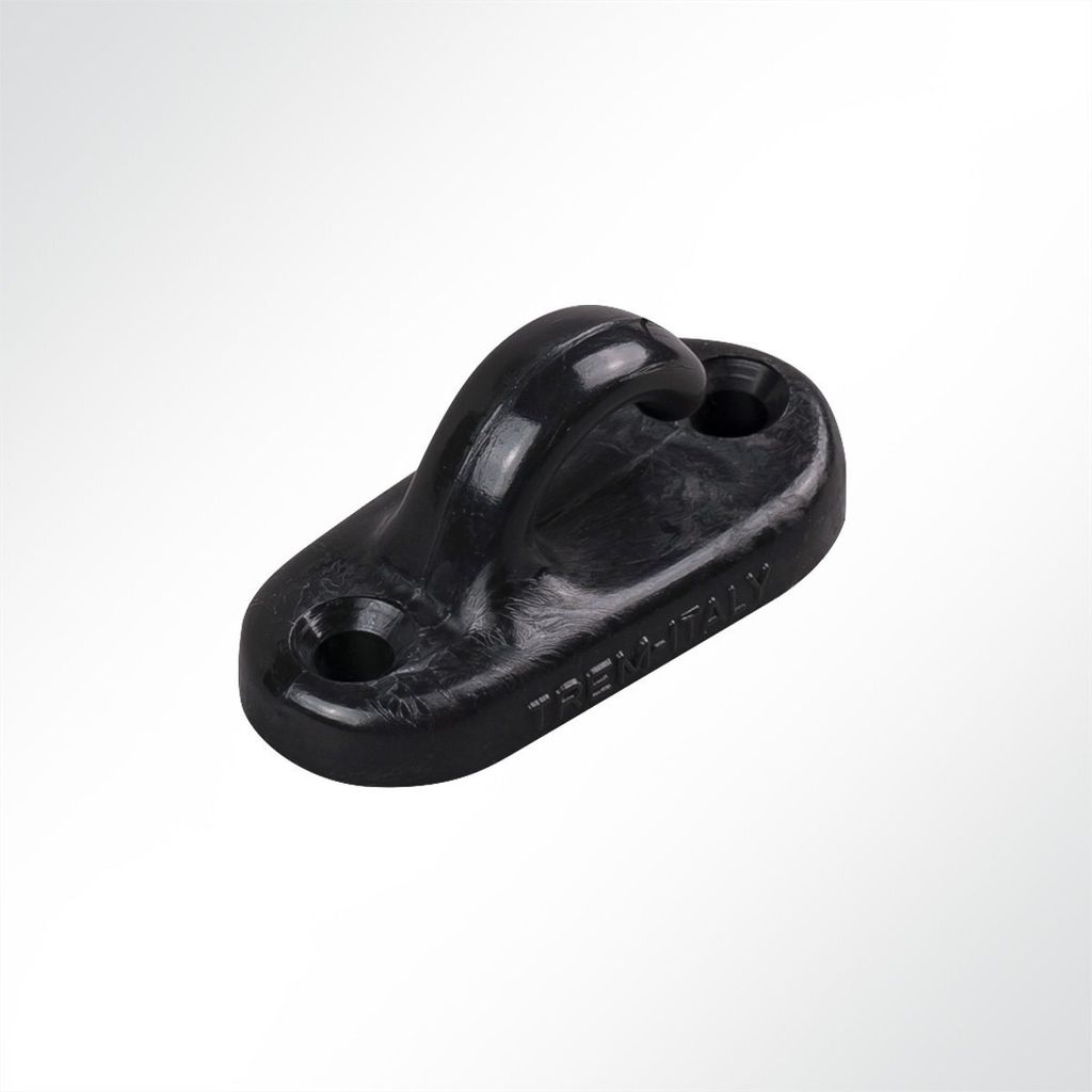 Lysel Kunststoff Planenhaken Jeep, (BxL) 18x39mm in Schwarz (10 Stück)