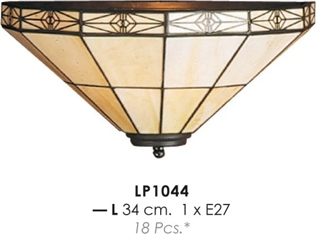 Applique Tiffany LP1044 de 34cm pour Ambiance Chaleureuse de Salon