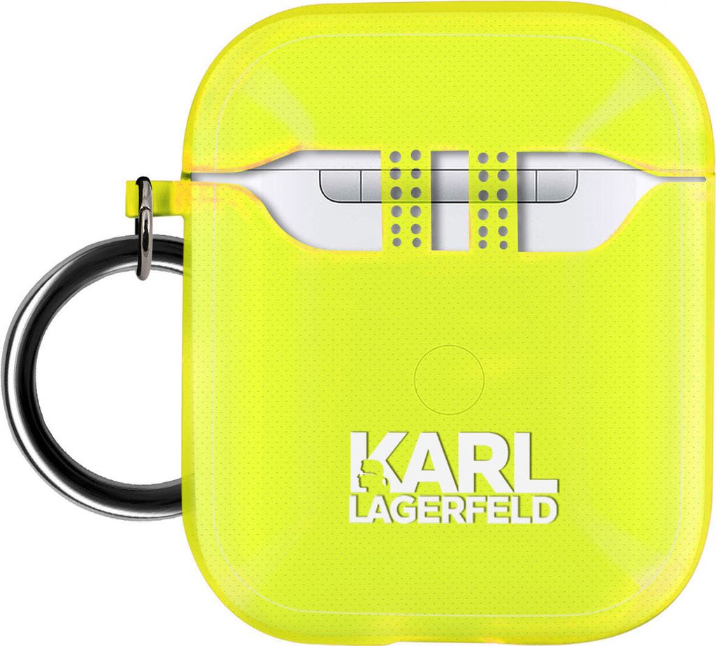 Karl Lagerfeld KLA2UCHFY AirPods Hülle /gelb Choupette