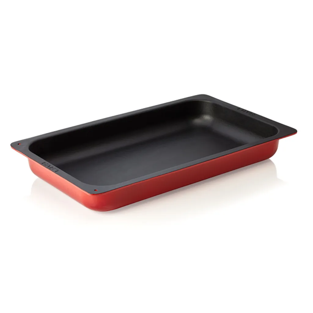 Contenitore Induzione GN 1/1 53x32,5x6,5 cm Rosso Lava - Smaltato