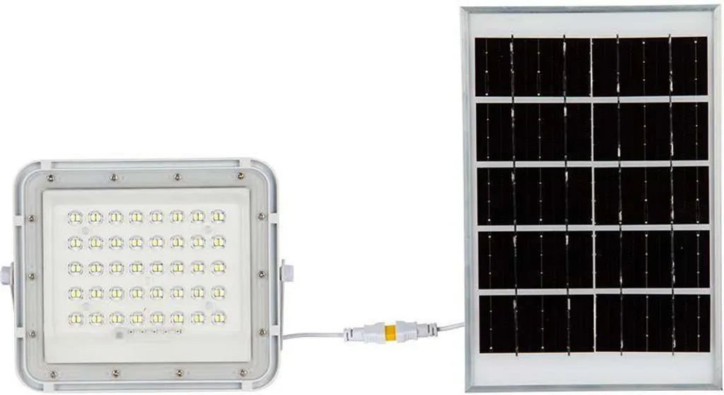 Proiettore Solare 6W V-TAC Bianco VT-40W-W 4000K Telecomando IP65