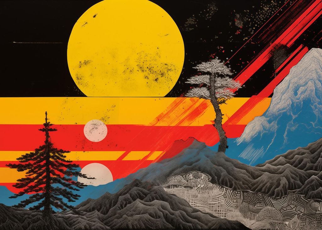 Plakat 70x50cm Bergverwandlung