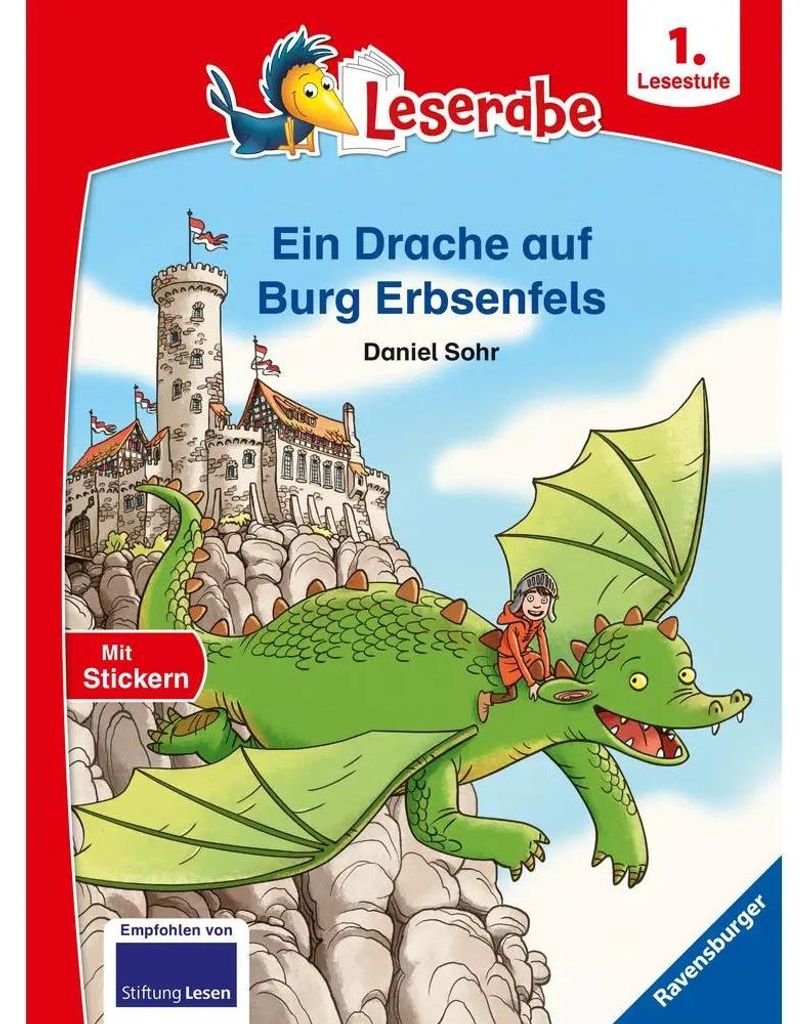 Ravensburger Ein Drache auf Burg Erbsenfels - Leserabe ab 1. Klasse - Erstlesebuch für Kinder ab 6 Jahren