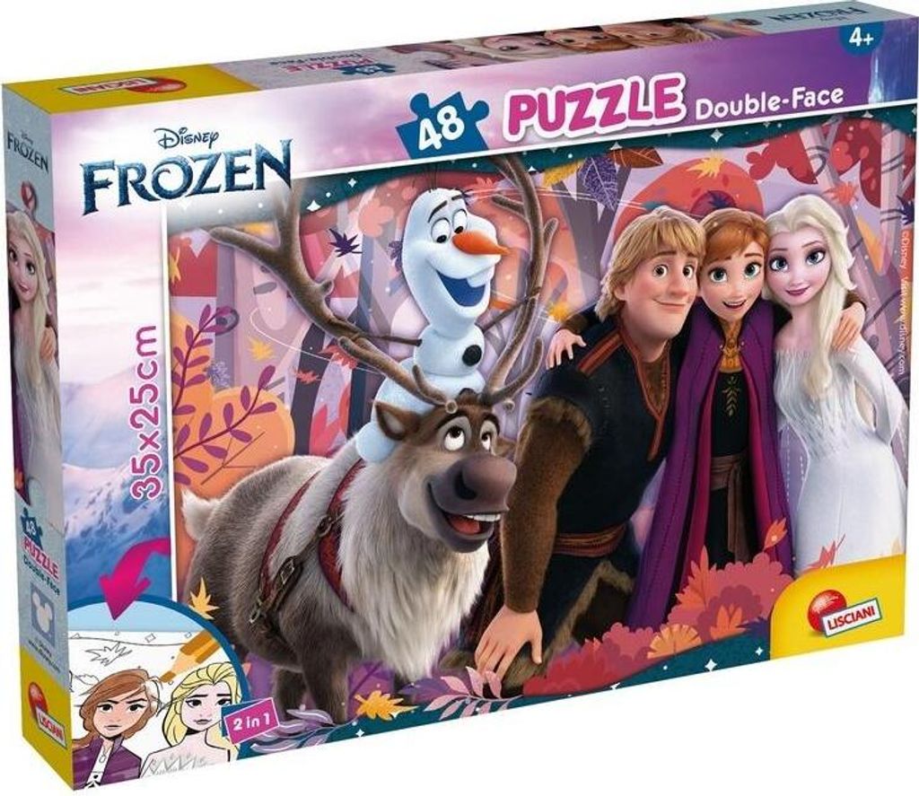 Puzzle 48 Double-Face Disney Gefroren