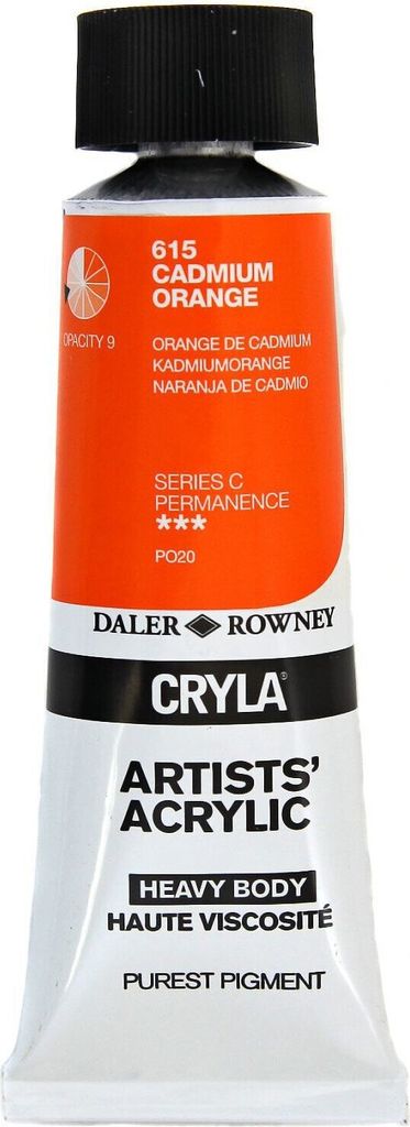 Daler Rowney Cryla Artists’ Acrylfarbe Cadium Orange 75 ml 1 Stck