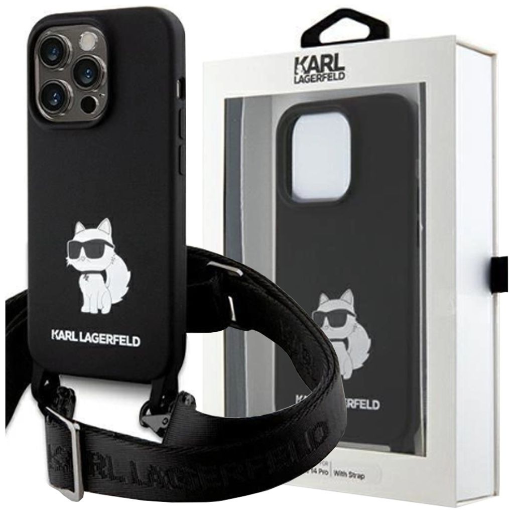Karl Lagerfeld Crossbody Silicone Icon Case Für Iphone 15 - Produktbild 