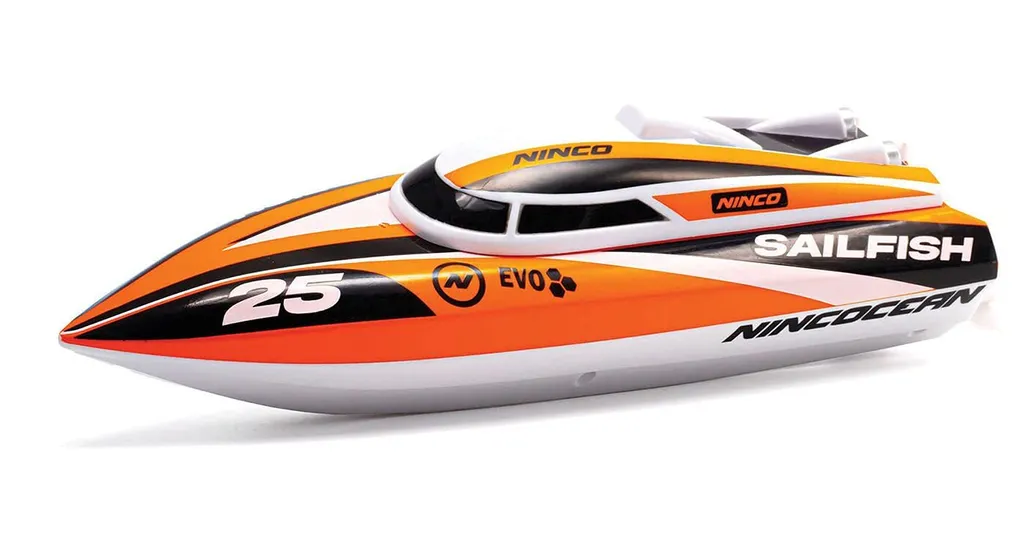 NincoOcean Sailfish : Bateau RC rapide avec technologie 2,4 GHz stable