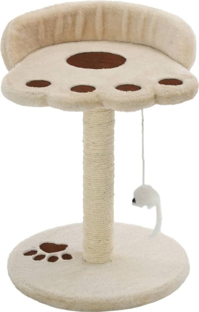 Katzen-Kratzbaum Sisal 40 cm Beige und Braun
