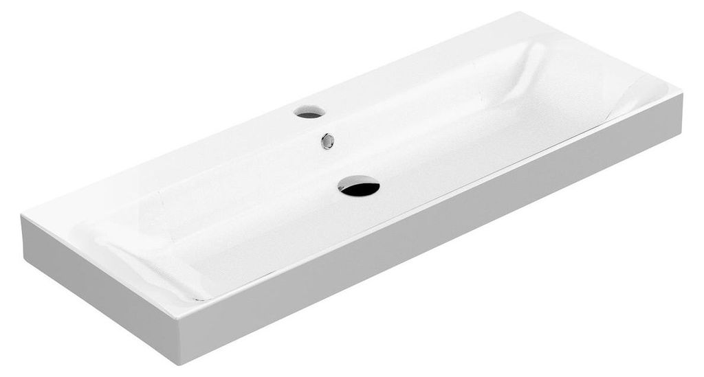 Kerasan CENTO Keramik-Waschtisch 120x45cm, weiß