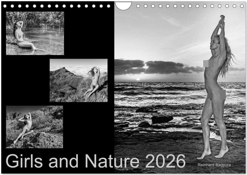 Girls and Nature (Wandkalender 2026 DIN A4 quer), CALVENDO Monatskalender