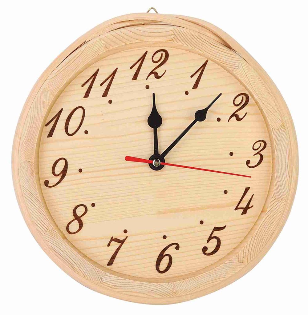 Horloge de sauna en bois, horloge pratique pour la salle de Image du produit 