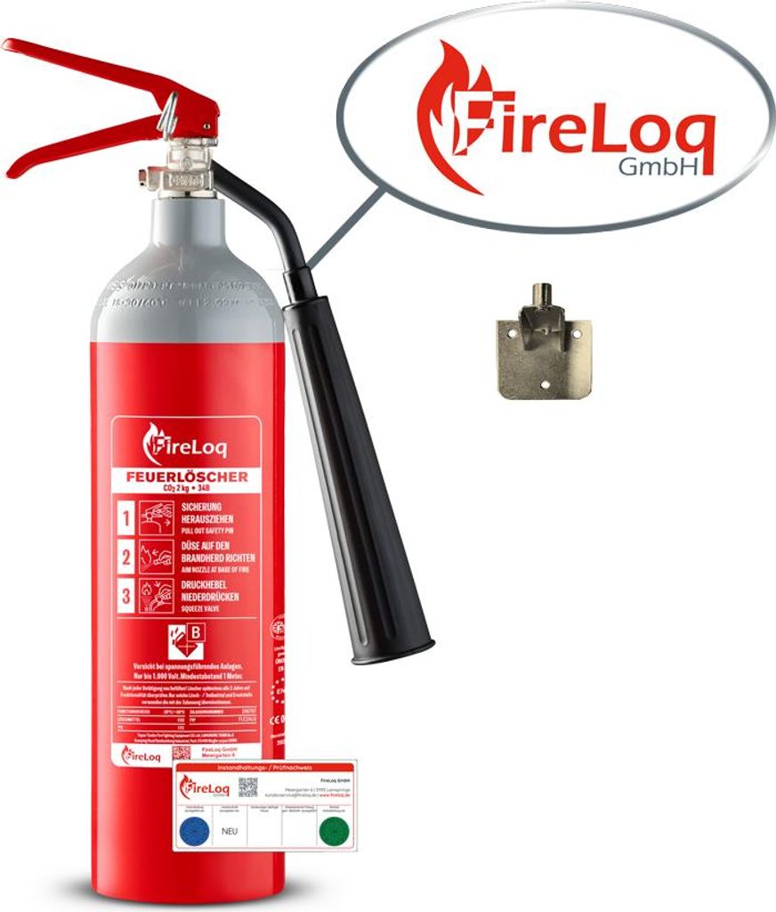 FireLoq 2kg Co2 Kohlendioxid im leichten nicht magnetischen Produktbild 