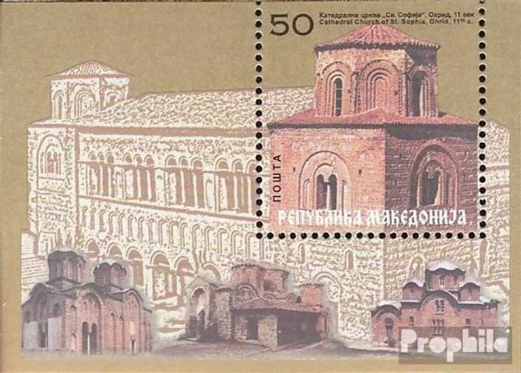 Briefmarken Makedonien 2000 Mi Block7 (kompl.Ausg.) postfrisch Religiöse Gemälde