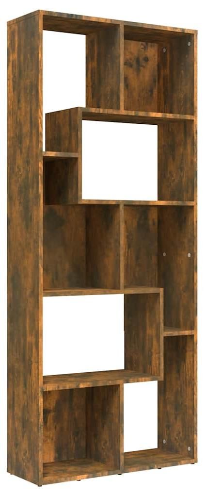 vidaXL Knihovna Smoked Oak 67x24x161 cm výrobek ze dřeva Obrázek produktu 