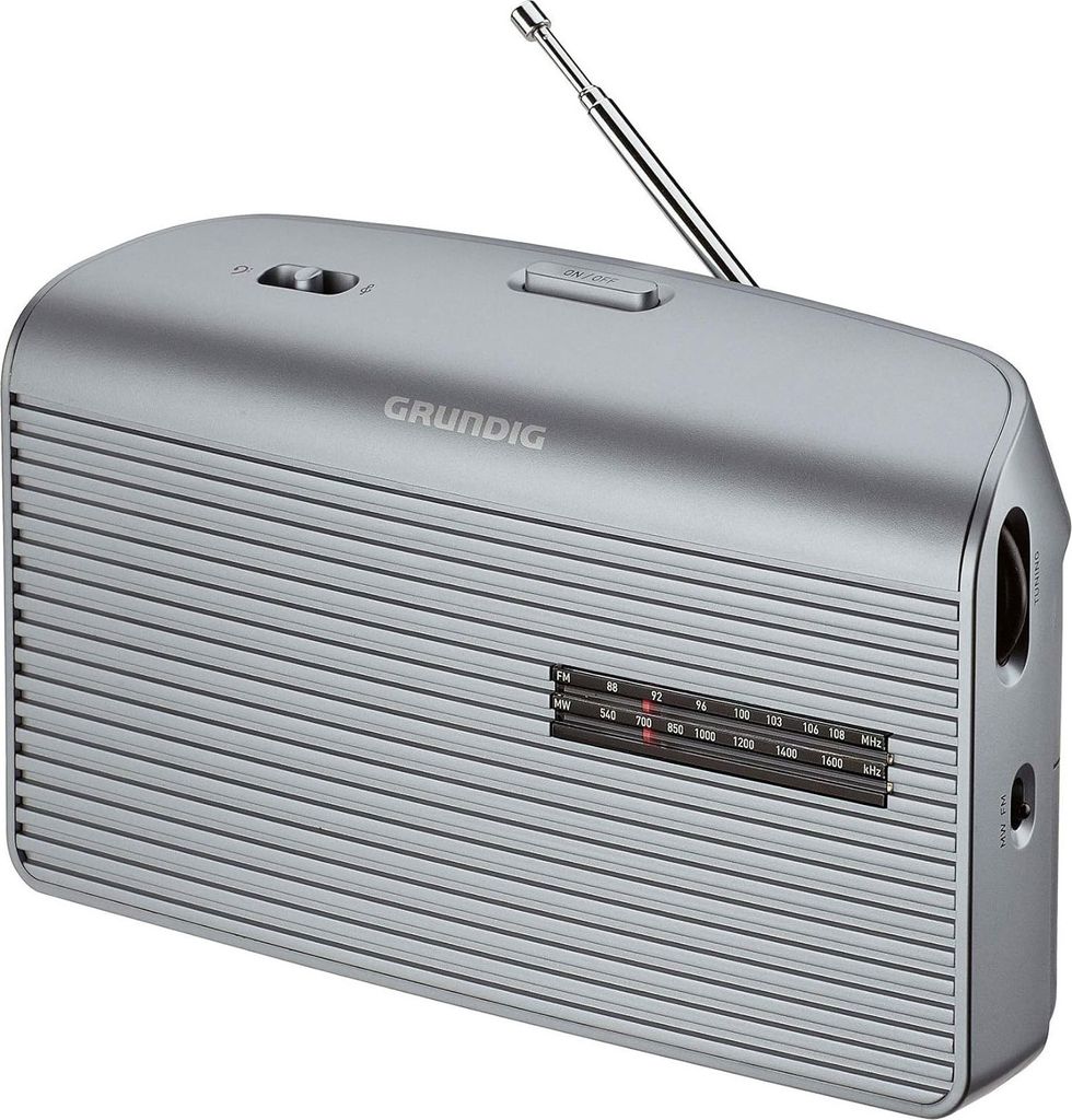 Grundig Music 60 Radio, UKW/MW, Kopfhörer-Ausgang, silber Produktbild 
