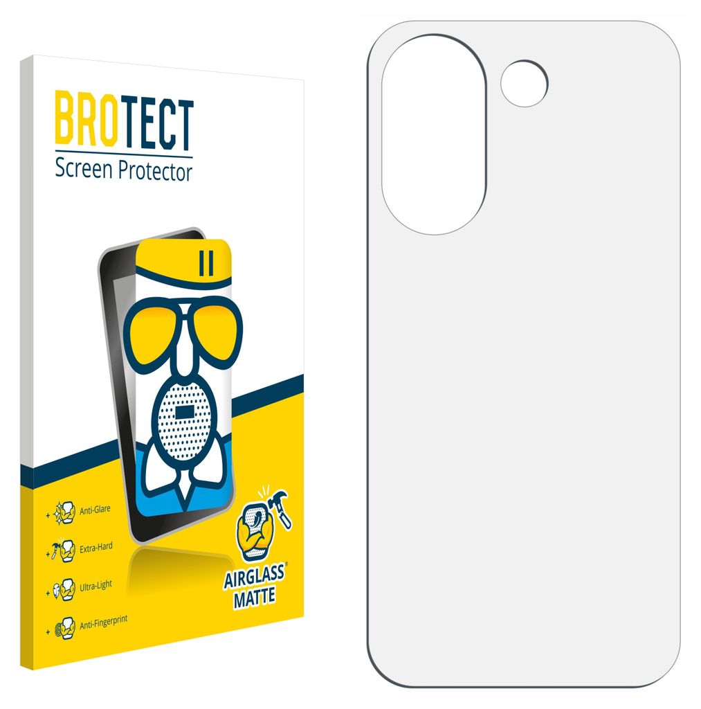 BROTECT Entspiegelungs Schutzglas für Xiaomi Poco X8 Pro (Rückseite) Schutzfolie Panzer Folie Glas Display Schutz matt