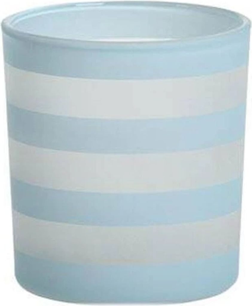 Yankee Candle al Stripe Votive Light Blue Holder