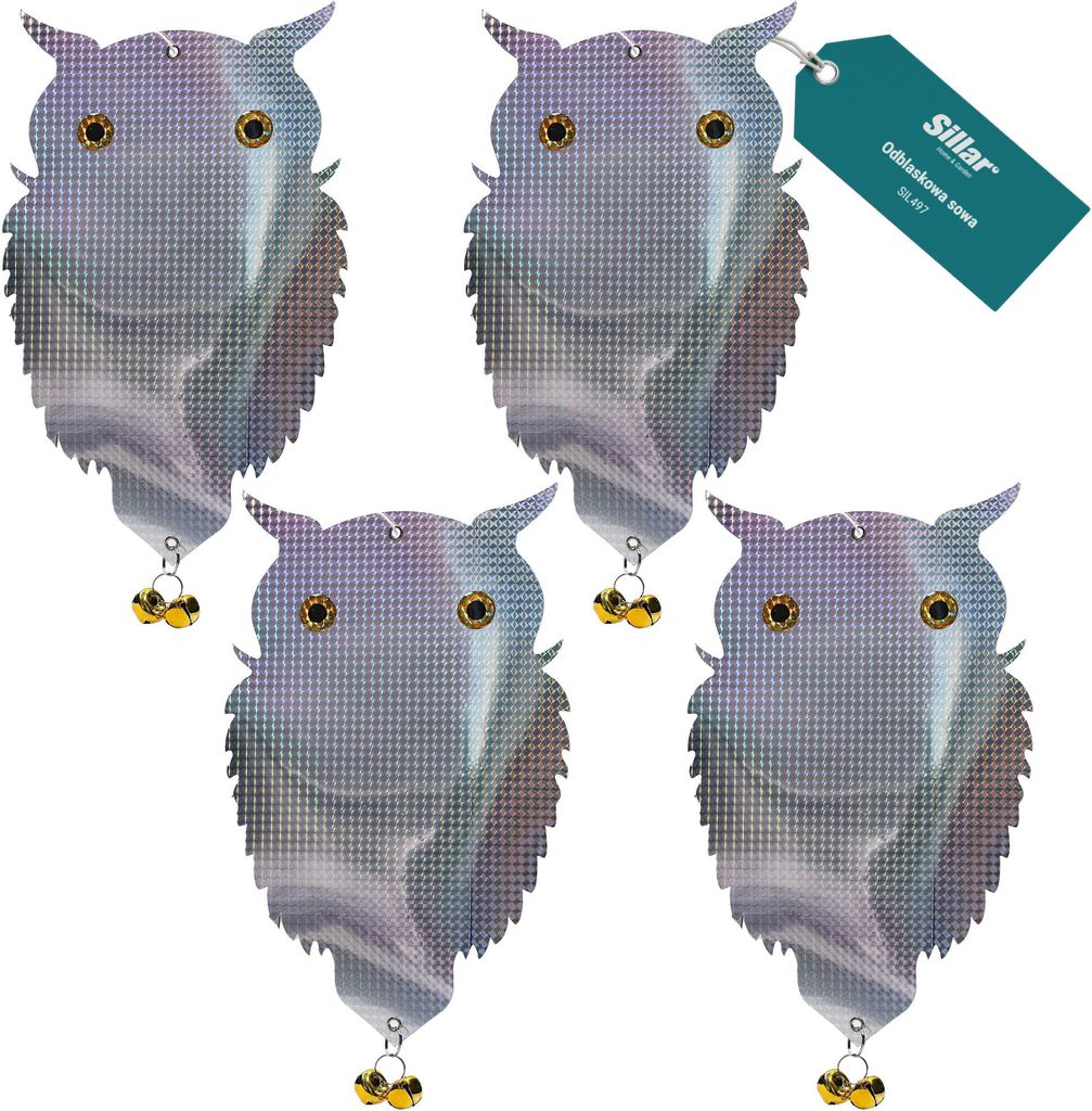 Grand Hibou Réfléchissant Oiseau Dissuasif Pigeons