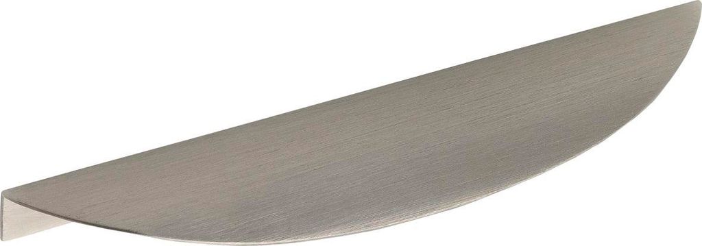 Furnipart Griffleiste Edge-Bow LA160mm - Möbelgriff zum Anschrauben, ideal für Schränke - Schrankgriff Breite 200mm, Aluminium Edelstahl-Effekt