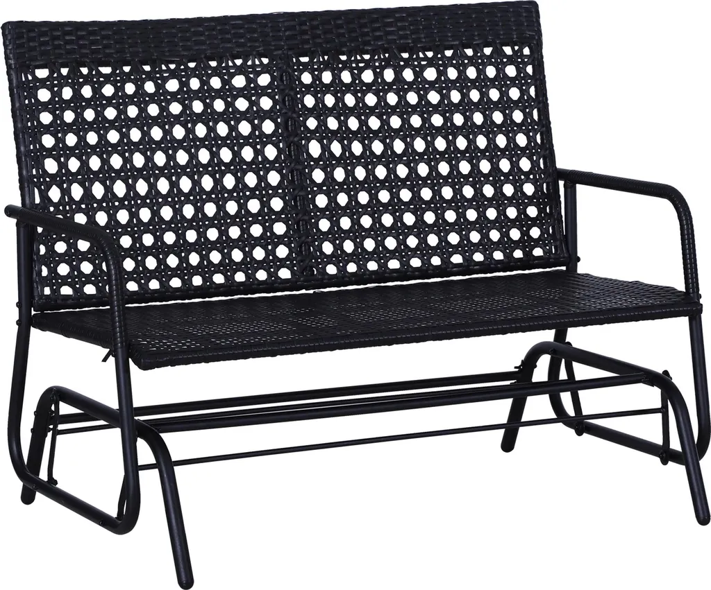 Banc de jardin basculant anti-corrosion 2 places en polyrotin durable