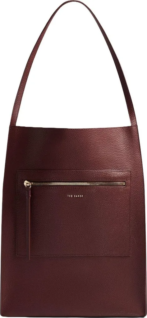 Grand Sac Cabas Femme en Cuir Souple Bordeaux Ted Baker Tammila Chic