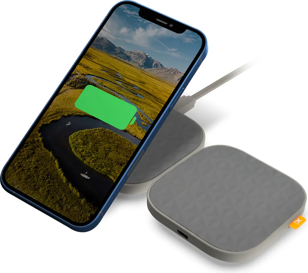 Chargeur sans fil Qi double pour éviter les câbles cassés Xtorm