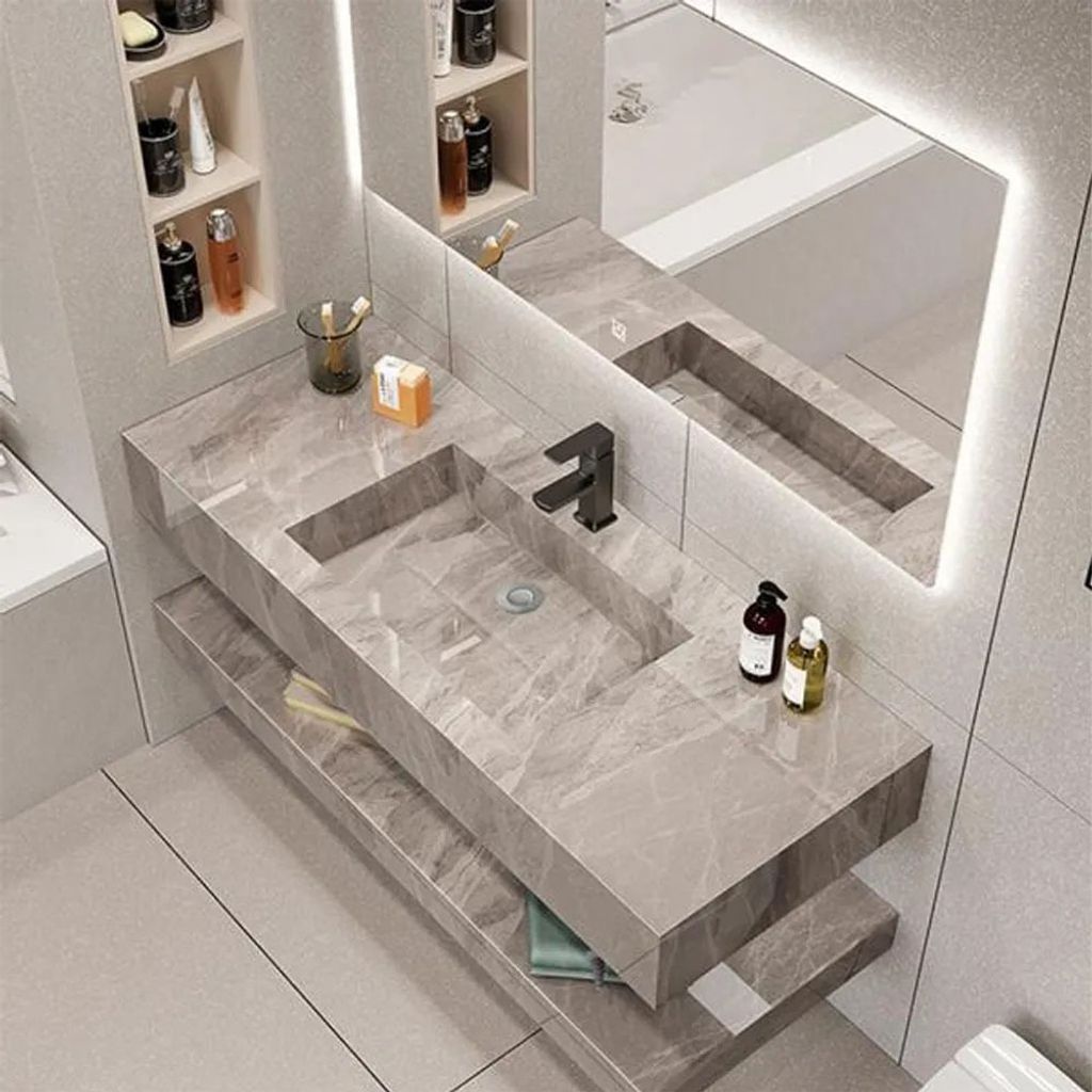 360Home Badezimmermöbel-Set, Grau, 120x55cm, mit Produktbild 