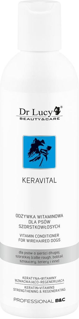Dr Lucy – Pro Keravital 250 Ml – Keratin-Vitamin-Pflegemittel Für Hunde Mit Langem Rauem Fell