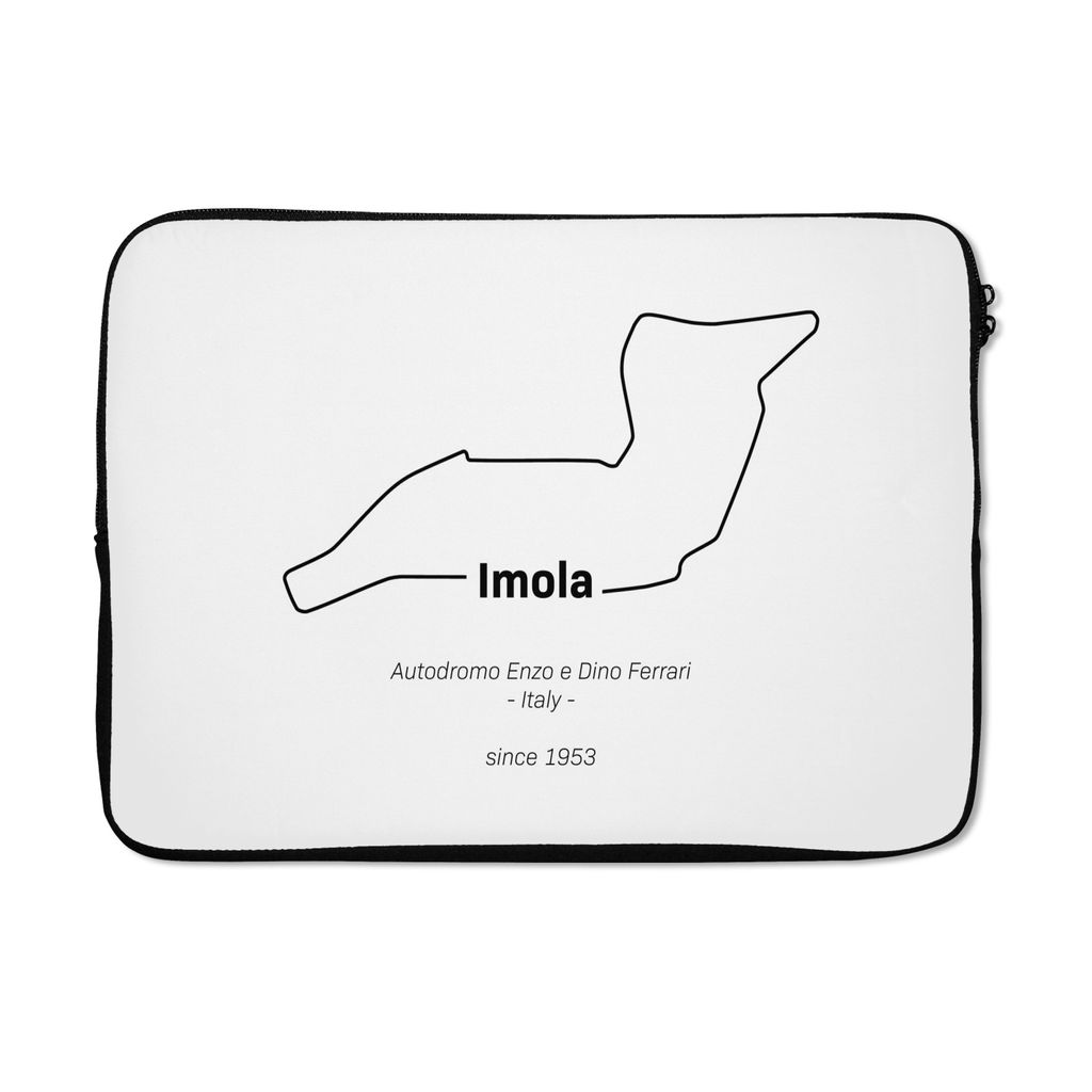 MuchoWow Laptop Hülle 13 Zoll Imola - Formel 1 - Rennstrecke Laptoptasche - Laptophülle - Sleeve - Rundumschutz