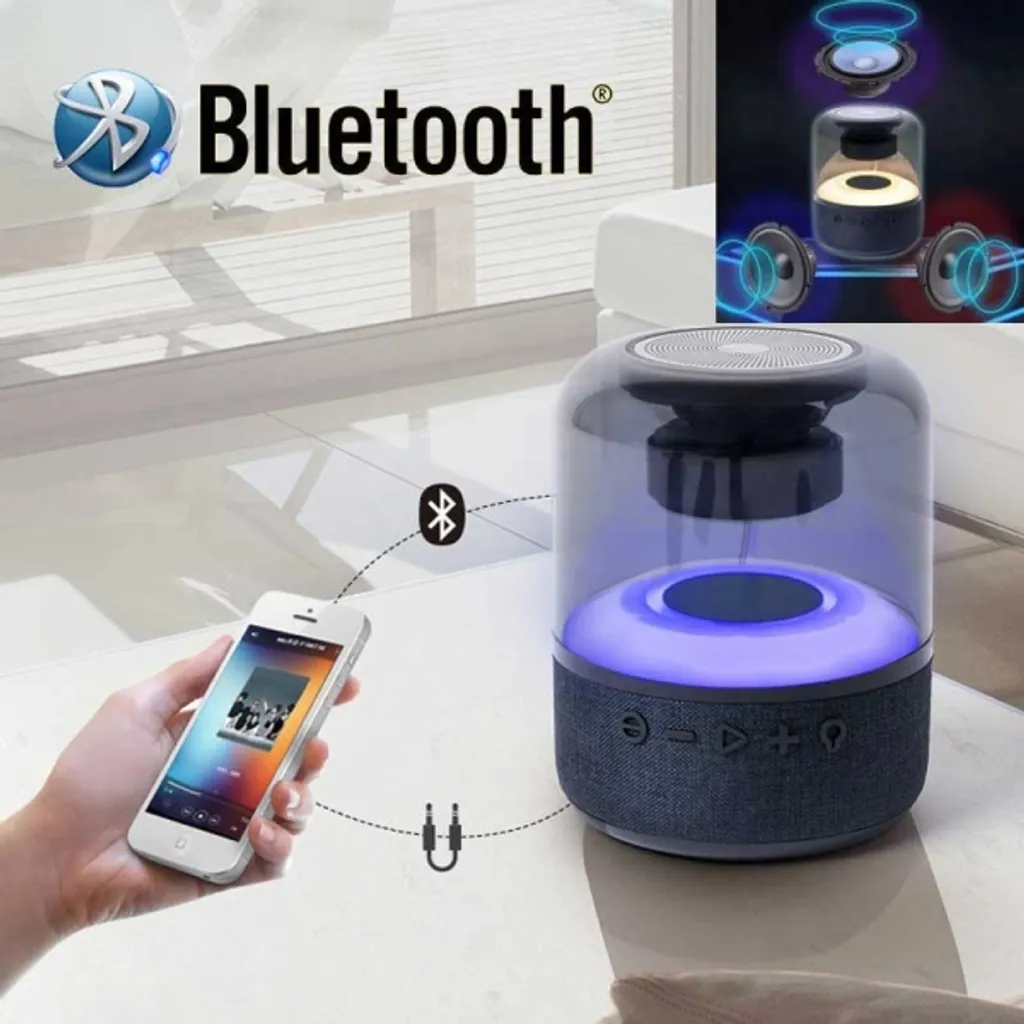 Altoparlante Bluetooth con luce LED RGB 20W 3D stereo surround JY-20