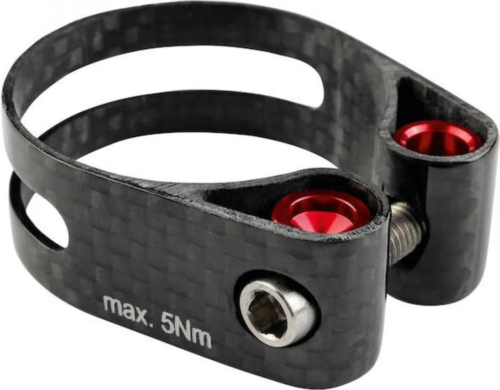 Collier de selle Prc Spc1 Carbon ultra léger 36,0 mm rouge haute qualité