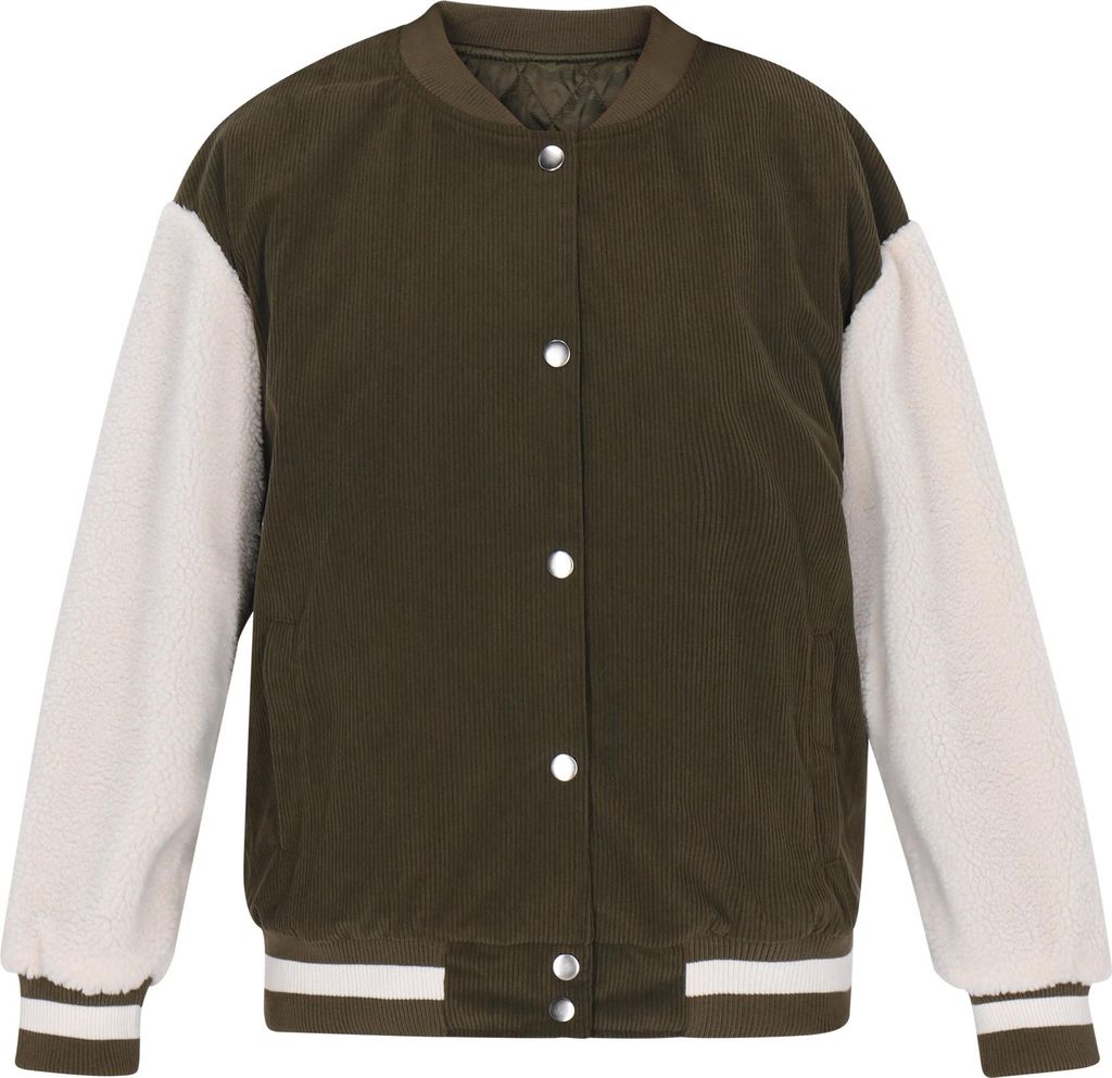 SWIRLY damen jacke - grün olive darksand, L