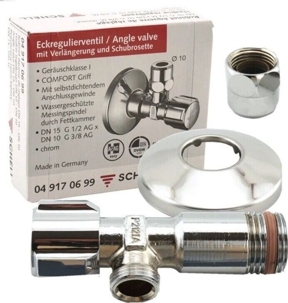 Schell Eckregulierventil COMFORT chrom, mit ASAG 1/2" x Produktbild 14