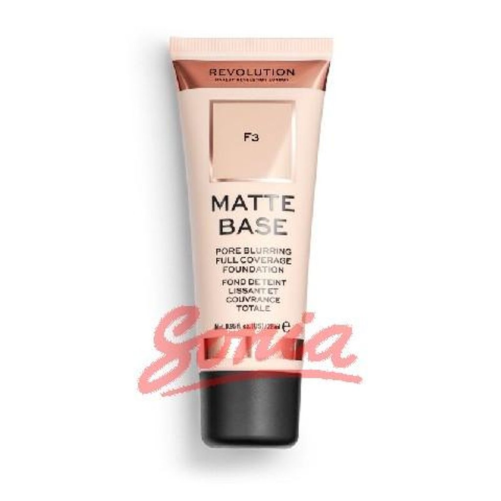Makeup Revolution Matte Base Foundation F3 28ml