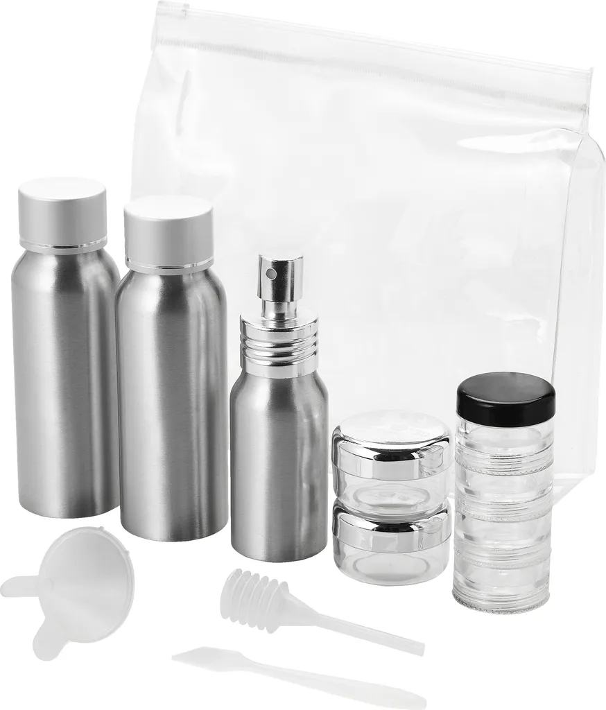 Contenitori Viaggio Alluminio Bullet Frankfurt PF2478 - Kit 2 Pezzi