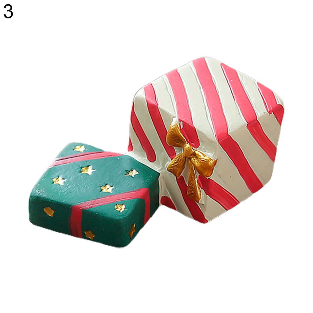 Weihnachtsfiguren Santa Elch Bild weit verbreitete Vintage -Stil Rentiere Weihnachtsbaum -Miniaturen Harzdekor für Zuhause-3