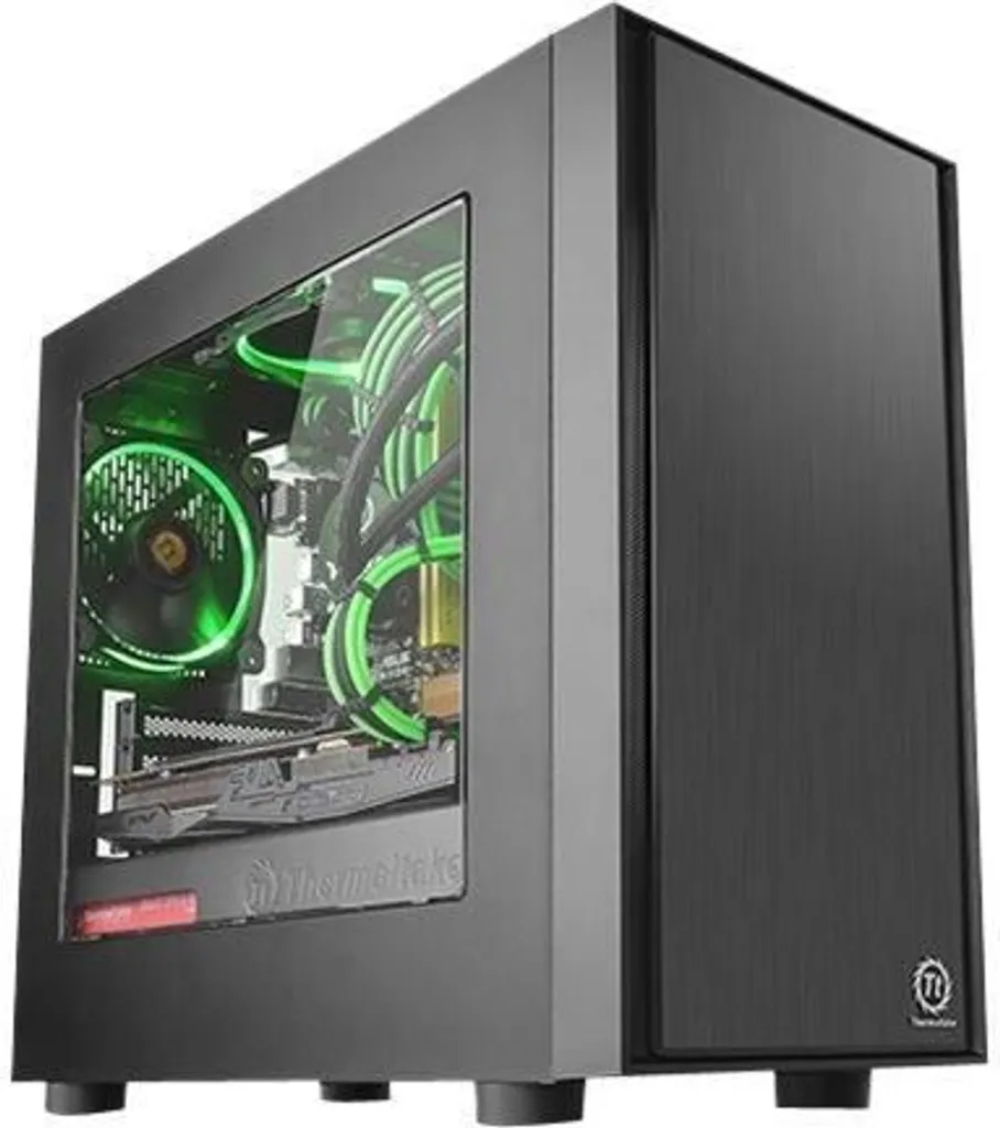 Case PC Thermaltake Versa H17 Window Nero - Mini Tower Gaming Elegante - 11