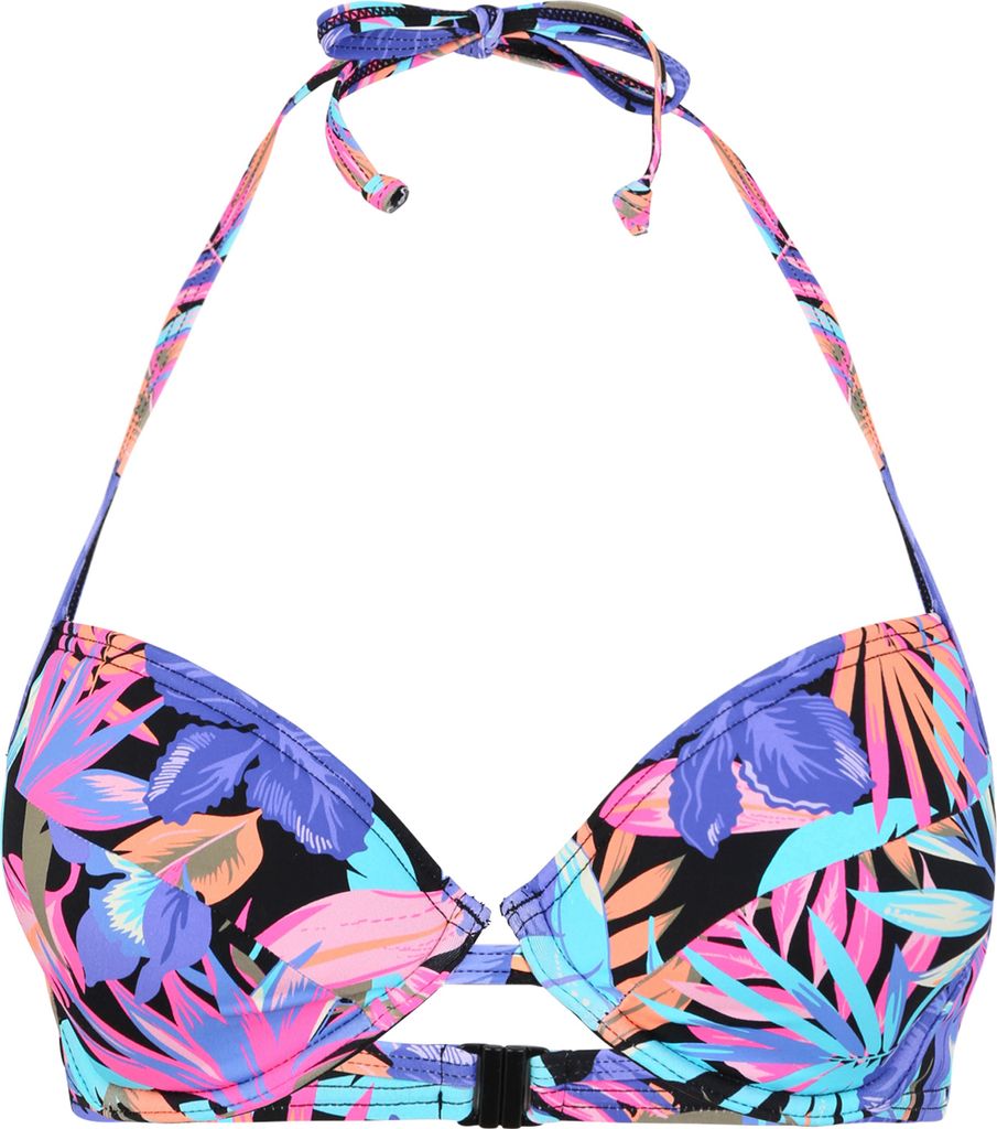 Bench Push-Up-Bikini-Top schwarz-bedruckt Größe 34 Cup A