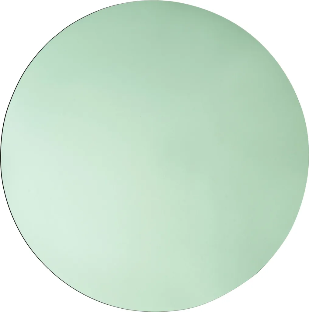 Miroir de Salle de Bain Rond 80 cm Vert - Miroir Mural Déco Lumarko
