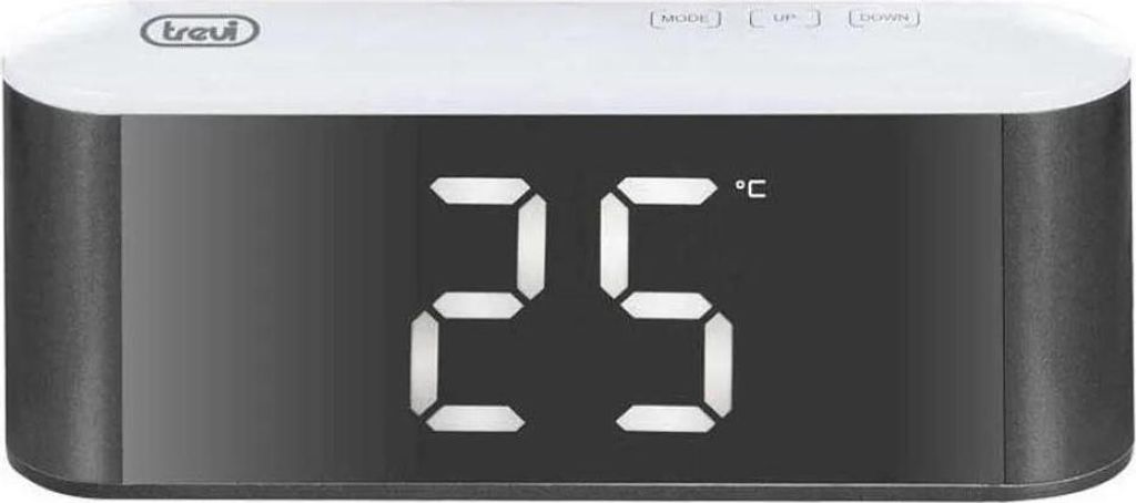 Trevi EC 883 BL Digitaler Wecker Schwarz, Weiß