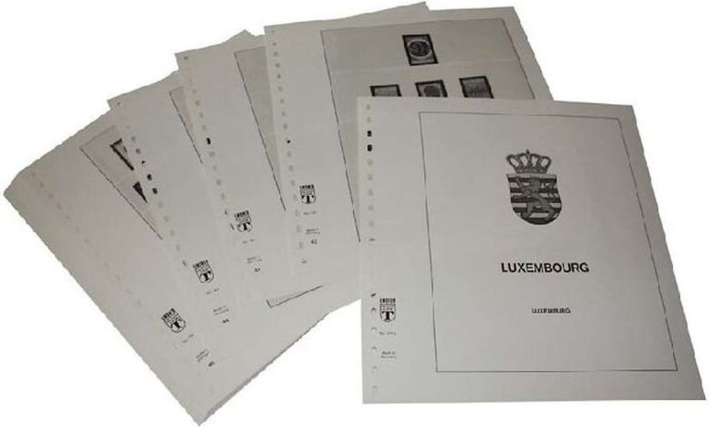 Lindner-T Nachtrag Vordruckblätter Luxemburg Jahrgang 2022