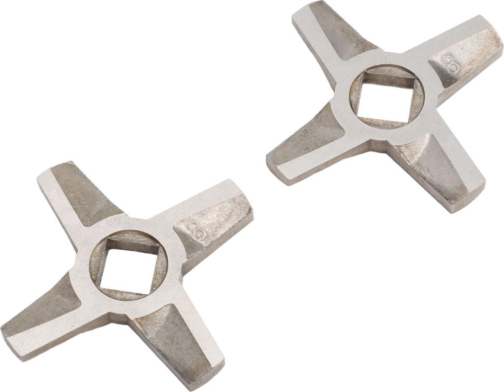 2pcs Fleischmhle Klingen universeller Edelstahl -Messerschneider Ersatz fr Mahlen