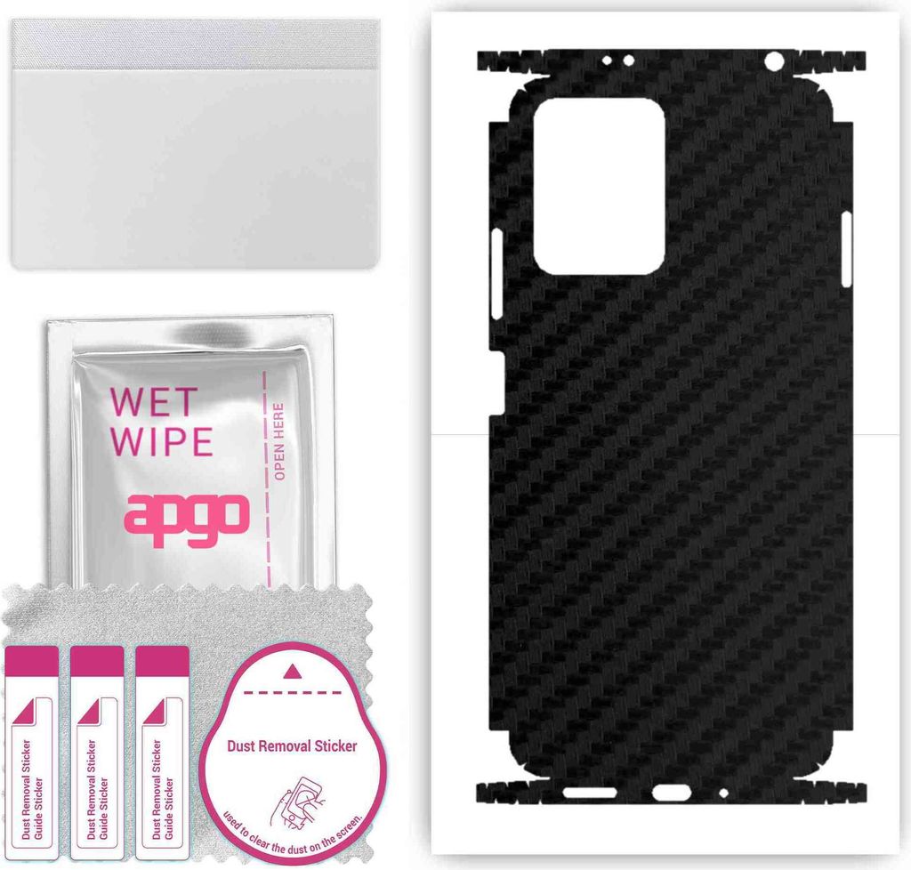 apgo Rückseite + Seiten Schutzfolie, Skin, kompatibel mit Xiaomi Redmi Note 12 5G, Hinten Displayschutzfolie aus Vinylfolie, kratzfest, einfache M...