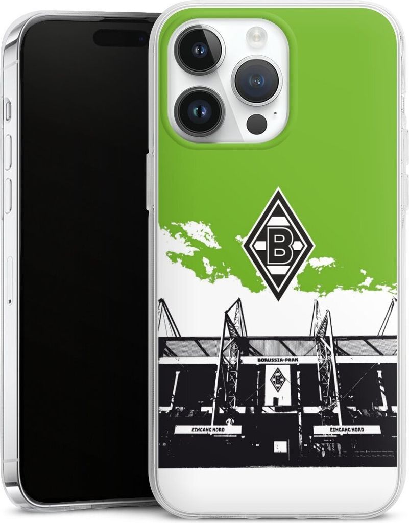 DeinDesign Handyhülle für Apple iPhone 14 Pro Max Silikon Hülle Case Smartphone Schutzhülle Borussia Mönchengladbach Fanartikel Stadion