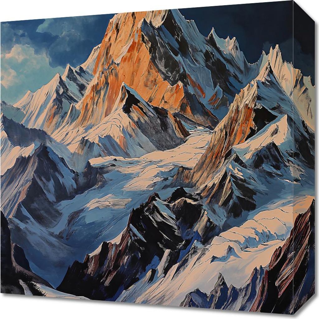 Bild 40x40cm Hügel Majestät der Augenblicke