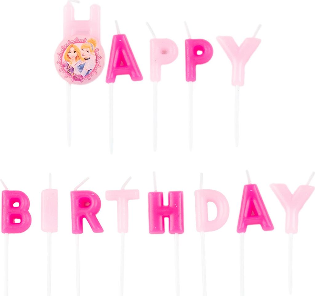 Princess Glamour "Happy Birthday" Kerzen