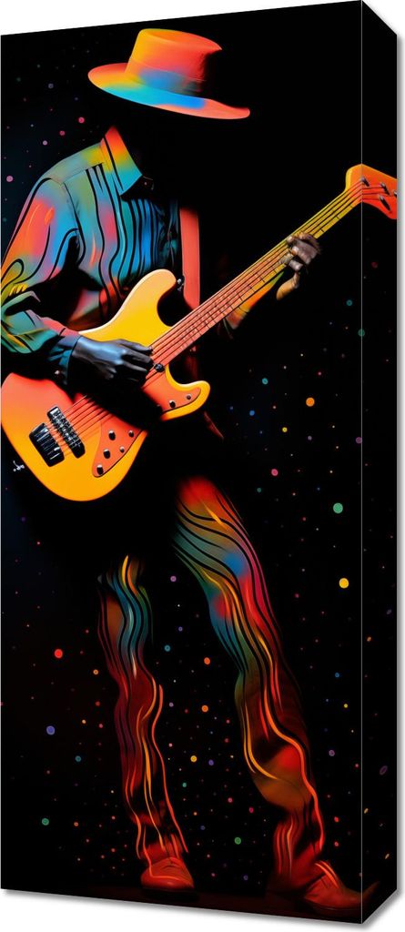 Bild 30x70cm Farbige Melodie