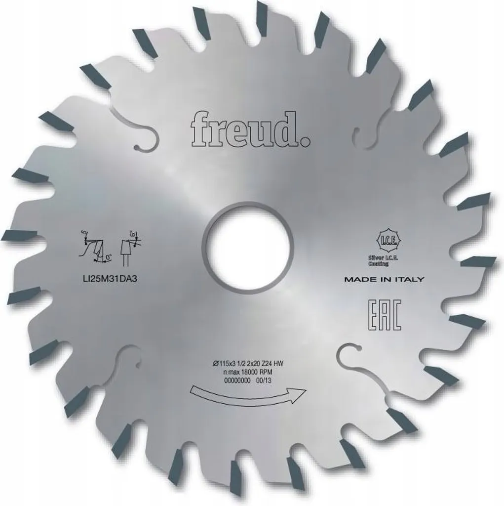 Lama Circolare Freud 125mm 24Z | Eccellenza per Taglio Truciolato - 1