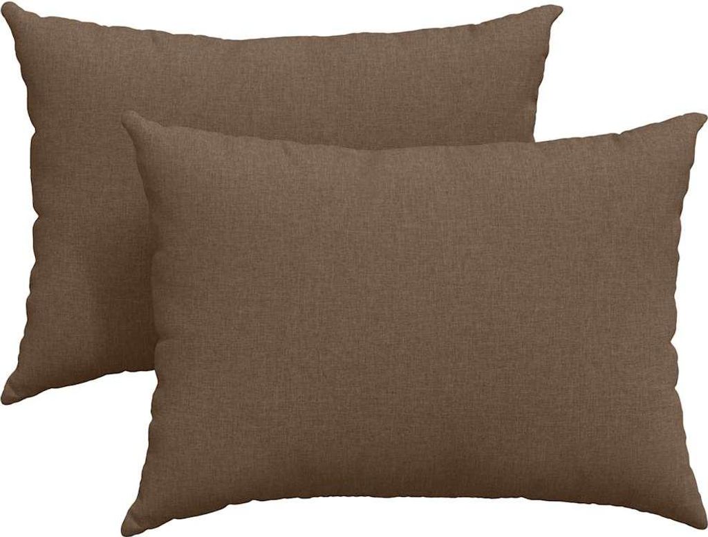 vidaXL Sofakissen 2 pcs Braun 70 x 50 cm Stoff