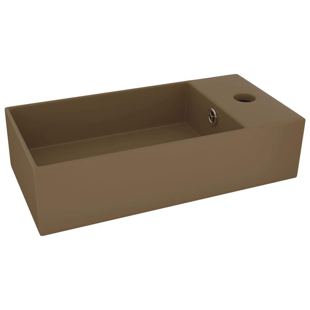 vidaXL Lavabo de salle de bains avec trop-plein Céramique Image du produit 